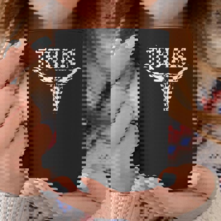 誇り高きテキサンズのためのテキサスロングホーン牛デザイン コーヒーマグ 面白い贈り物