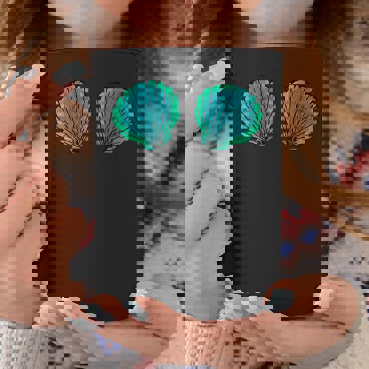 貝殻 マーメイド ブラジャー ビキニブラ 貝殻 コーヒーマグ 面白い贈り物