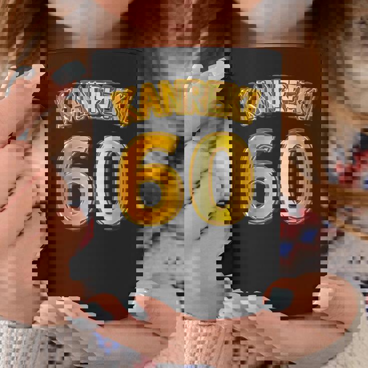 還暦 六十歳 60才 祝 Kanreki（ユニフォーム風）【フェイク 金プレート風 文字】誕生日 面白 コーヒーマグ 面白い贈り物