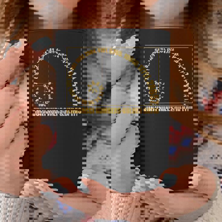 金比 フィボナッチスパイラル タイポグラフィック コーヒーマグ 面白い贈り物