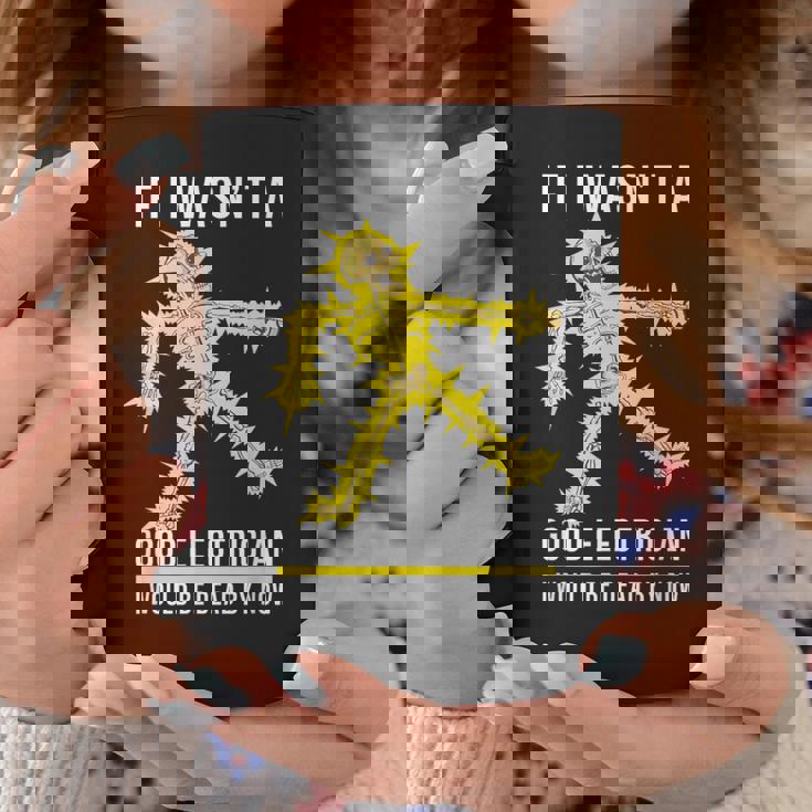 メンズ 電気技師が下手だったら骨が感電死する コーヒーマグ 面白い贈り物