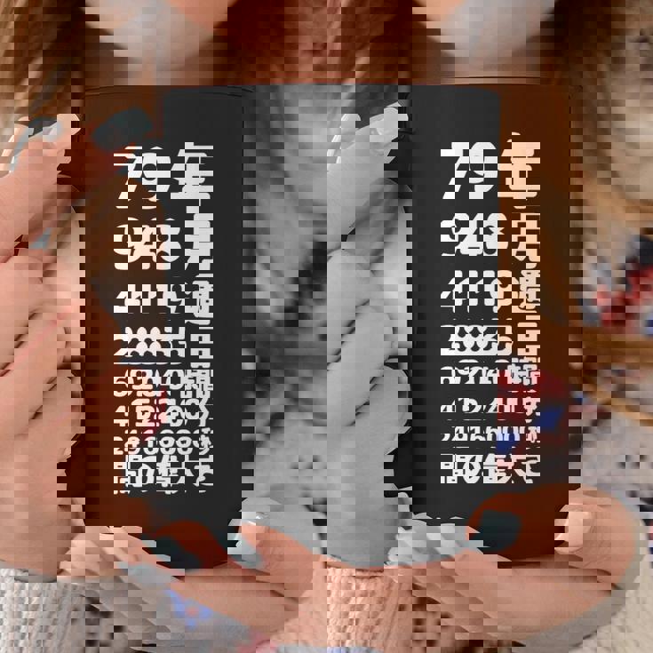 面白い79歳の誕生日の古いメーター 面白い79歳のギフト 女性 男性 面白い電卓 79歳の誕生日のギフト 長袖tシャツ コーヒーマグ 面白い贈り物