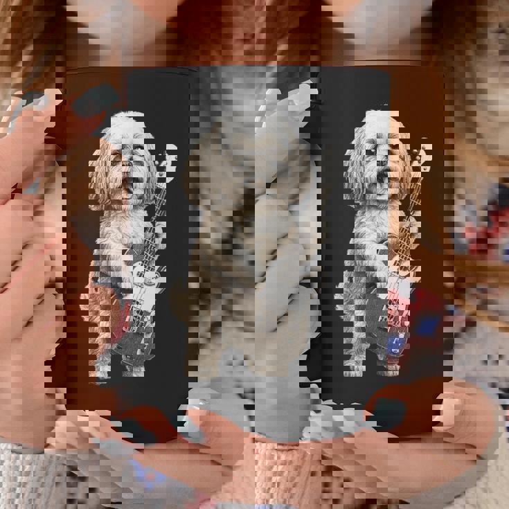 面白いtシャツ シーズー 犬 ギター イヌ メンズ 犬好き グッズ かわいい おもしろ 面白い 服 ネタ コーヒーマグ 面白い贈り物