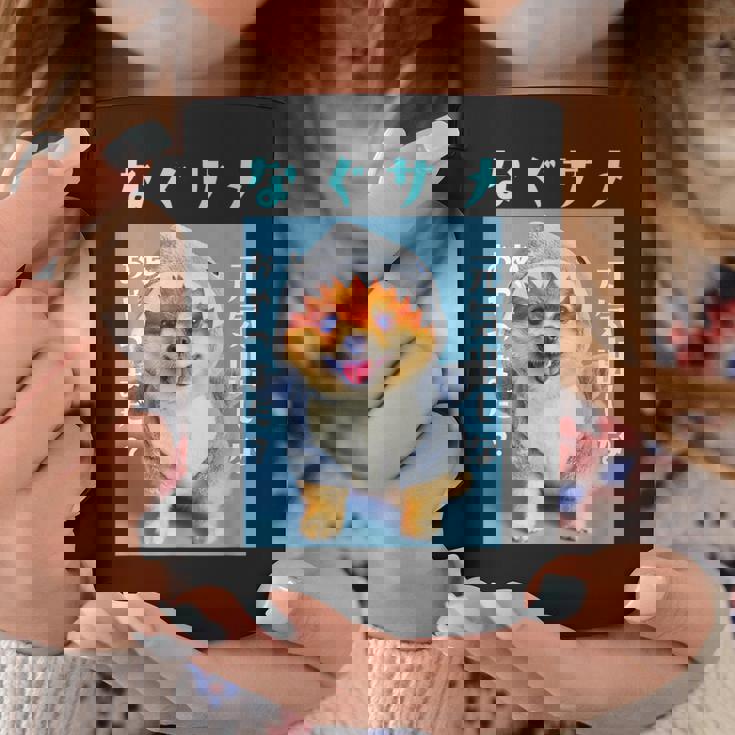 面白いtシャツ ポメラニアン 犬 サメ イヌ メンズ 犬好き グッズ かわいい おもしろ 面白い 服 ネタ コーヒーマグ 面白い贈り物