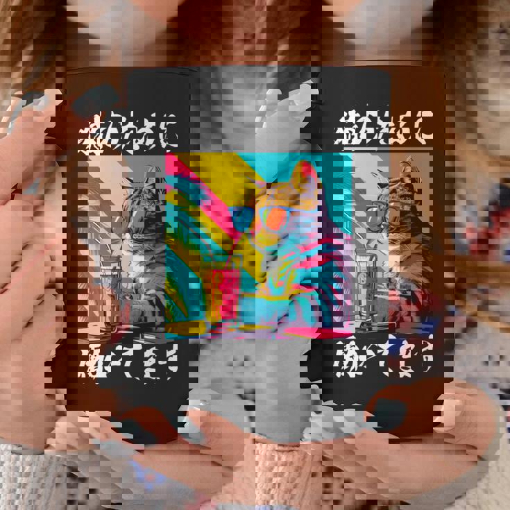 面白いtシャツ 猫 ネコ メンズ 猫好き グッズ おもしろ 面白い 服 ネタ にゃんこ 猫の下僕 長袖tシャツ コーヒーマグ 面白い贈り物