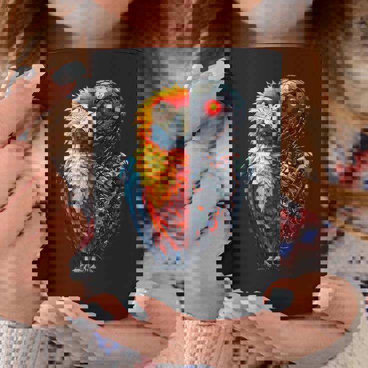 面白いオウムロボット動物愛好家サイボーグオウムロボット Robot Parrot Lover Cyborg Ai コーヒーマグ 面白い贈り物