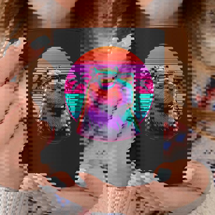 面白いカピバラ ヴィンテージ げっ歯類 レトロ ヴェイパーウェーブ 美的ゴス コーヒーマグ 面白い贈り物