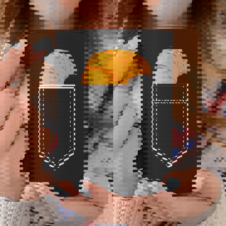 面白いクロワッサンインザポケット 食通 フレンチクロワッサンポケット コーヒーマグ 面白い贈り物