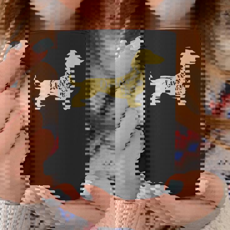 面白いダックスフント犬のデザイン ペット愛好家の足 コーヒーマグ 面白い贈り物