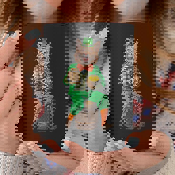 面白いレプラコーン猫、ハッピーセントパトリックデー コーヒーマグ 面白い贈り物