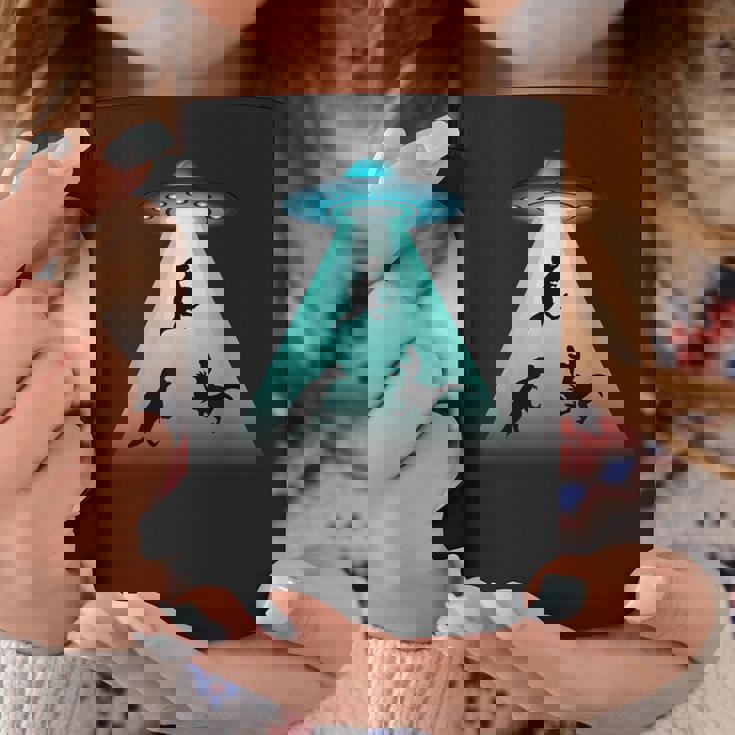 面白いヴィンテージエイリアン恐竜愛好家誘拐ギフト 大人キッズ コーヒーマグ 面白い贈り物