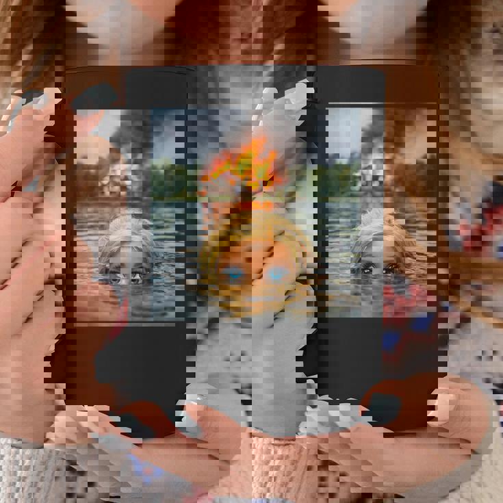 面白い人形の顔の服 ミーム 女性 男性 ヴィンテージ 水泳 コーヒーマグ 面白い贈り物