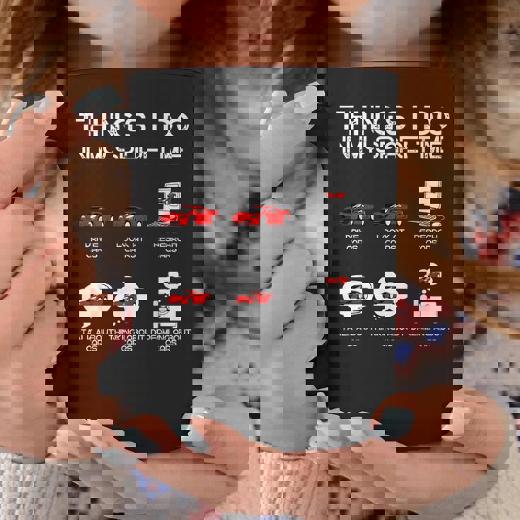 面白い車好き空き時間の車でやること コーヒーマグ 面白い贈り物