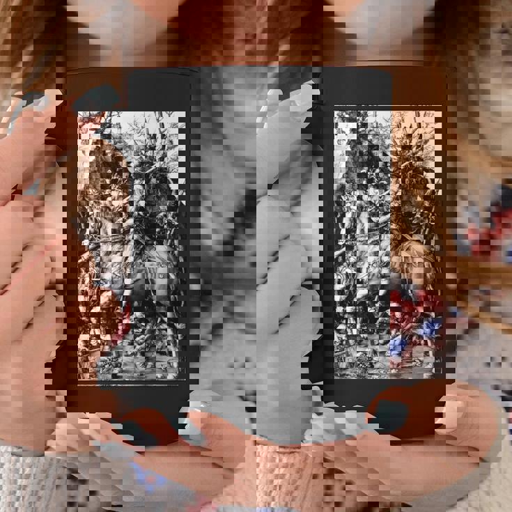 騎士と死と悪魔 アルブレヒト・デューラー1513 長袖tシャツ コーヒーマグ 面白い贈り物