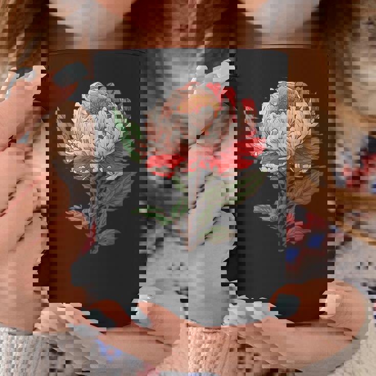 魅惑的な牡丹ブーケ コーヒーマグ 面白い贈り物