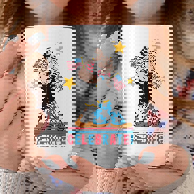 7月4日 「ポパイとオリーブオイルの愛国心」 彼と彼女 コーヒーマグ 面白い贈り物