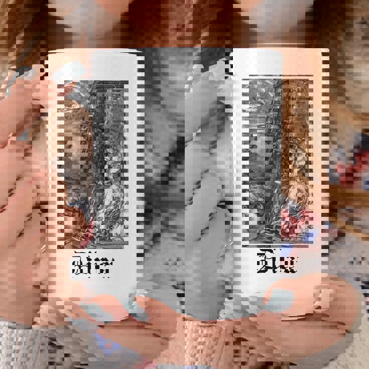 Albrecht Dürer Durer クリスチャンアート メランコリア ホワイト 長袖tシャツ コーヒーマグ 面白い贈り物