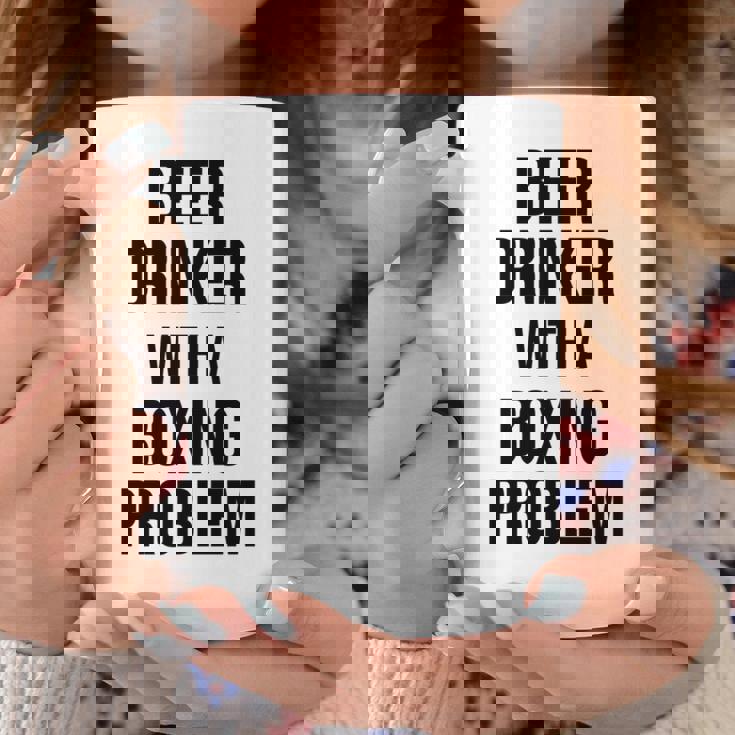 Beer Drinker With A Boxing Problem おもしろワークアウトボクサー 長袖tシャツ コーヒーマグ 面白い贈り物