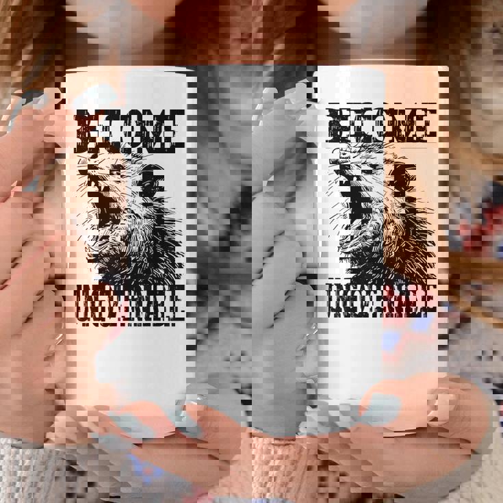 Raccoon Become Ungovernable ビンテージ グラフィック パンダ ミーム コーヒーマグ 面白い贈り物