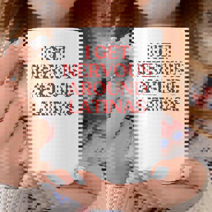 I Get Nervous Around Latinas Y2k Aesthetic Trendy コーヒーマグ 面白い贈り物