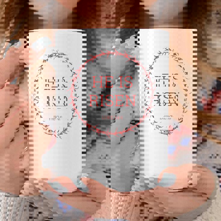 He Is Risen – イエス・キリストの復活イースター聖書の一節 コーヒーマグ 面白い贈り物