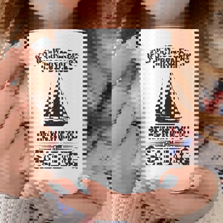 Life Is Just Aeries Obstacles セーリング ヨット コーヒーマグ 面白い贈り物