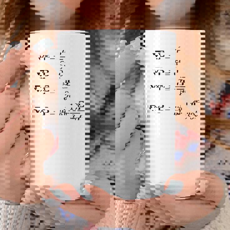 Maxwell 電磁気学・物理・科学の方程式 コーヒーマグ 面白い贈り物