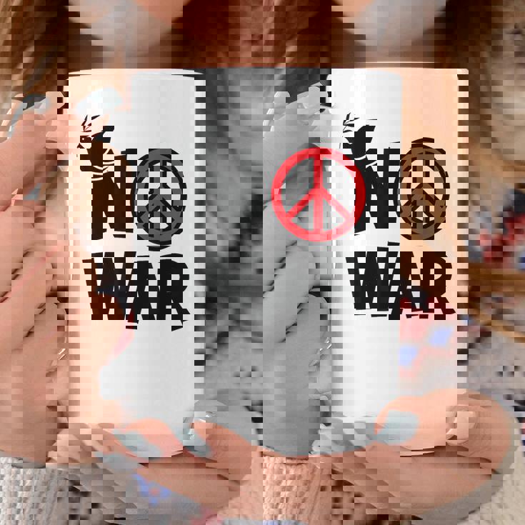 No War 反戦 平和の鳩 コーヒーマグ 面白い贈り物