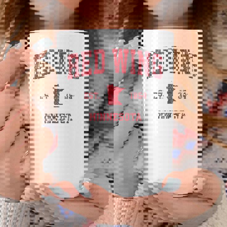 Red Wing ミネソタ Mn ビンテージ スポーツデザイン レッドプリント コーヒーマグ 面白い贈り物