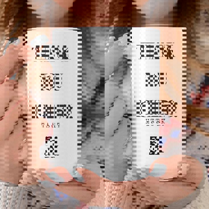 Thank You Ichiro Hitstory 51 外野手 野球選手 コーヒーマグ 面白い贈り物