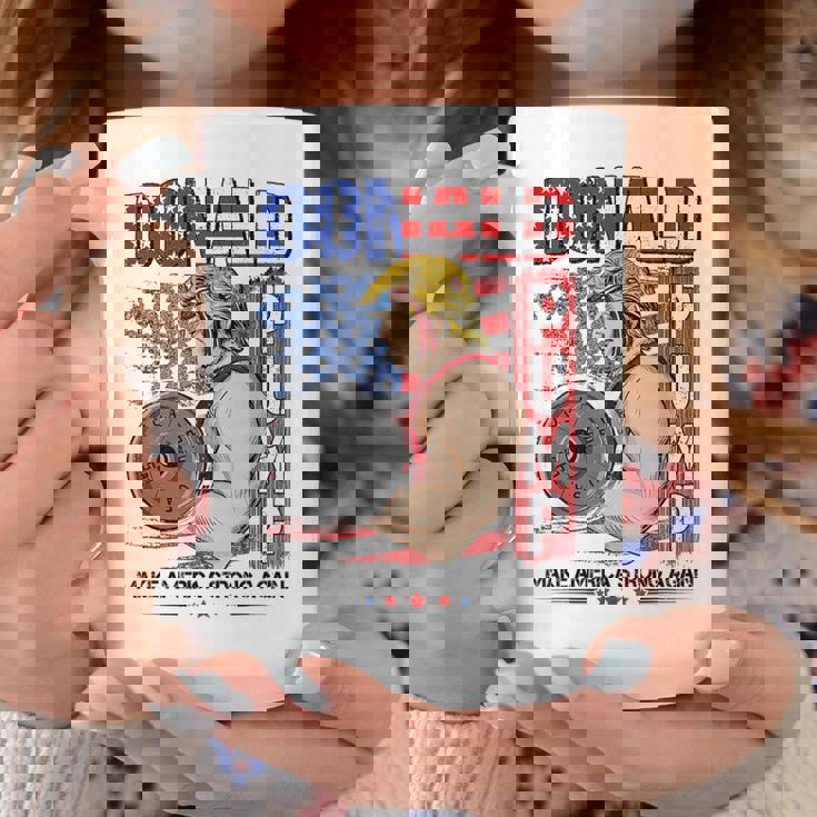 Trump Donald Pump Make Americatrong Again コーヒーマグ 面白い贈り物