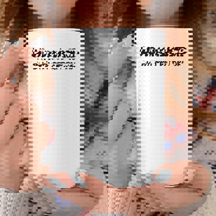 Undiagnosed But I'm Prettyure ブラックフォント コーヒーマグ 面白い贈り物