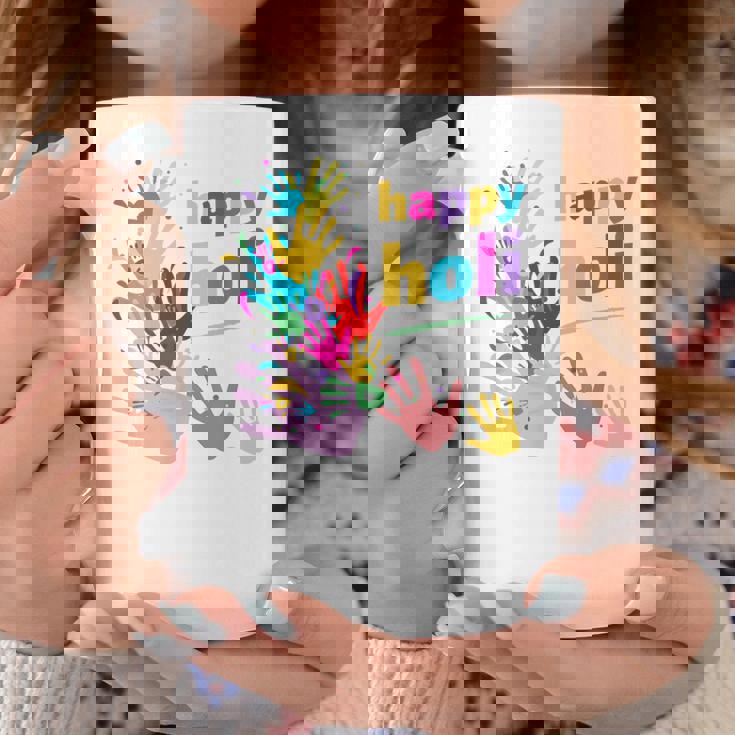 Vibrant Happy Holi コーヒーマグ 面白い贈り物