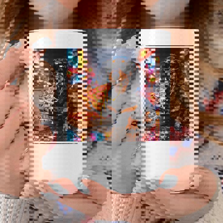 かわいい ダックスフンド 犬 ピザ 面白い 男の子 女の子 コスチューム 大人 ミーム コーヒーマグ 面白い贈り物