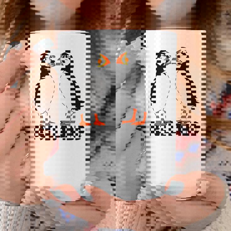 アイスランドのキュートなパフィン2個 コーヒーマグ 面白い贈り物