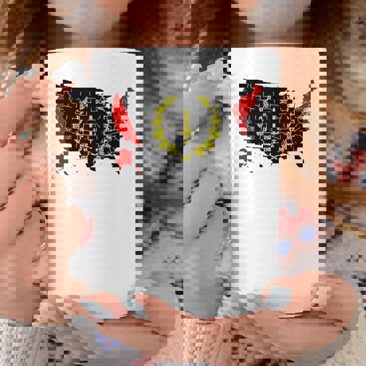 アメリカアフリカ ヘリテージフラッグ アメリカンブラック ヘリテージフラッグ コーヒーマグ 面白い贈り物