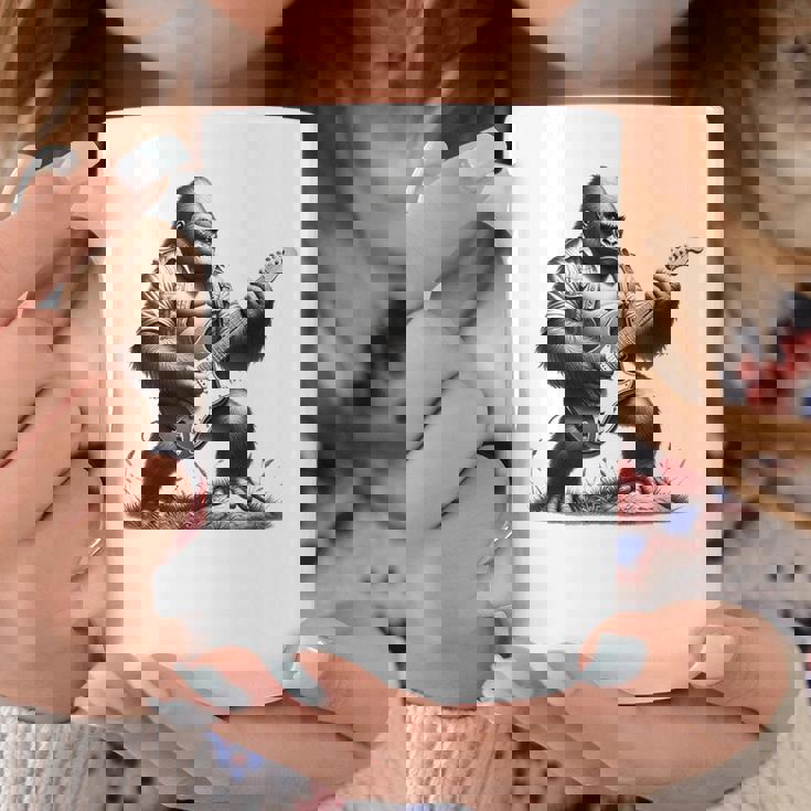 エレキギター ゴリラロックプレーヤー おもしろギフト グラフィック コーヒーマグ 面白い贈り物