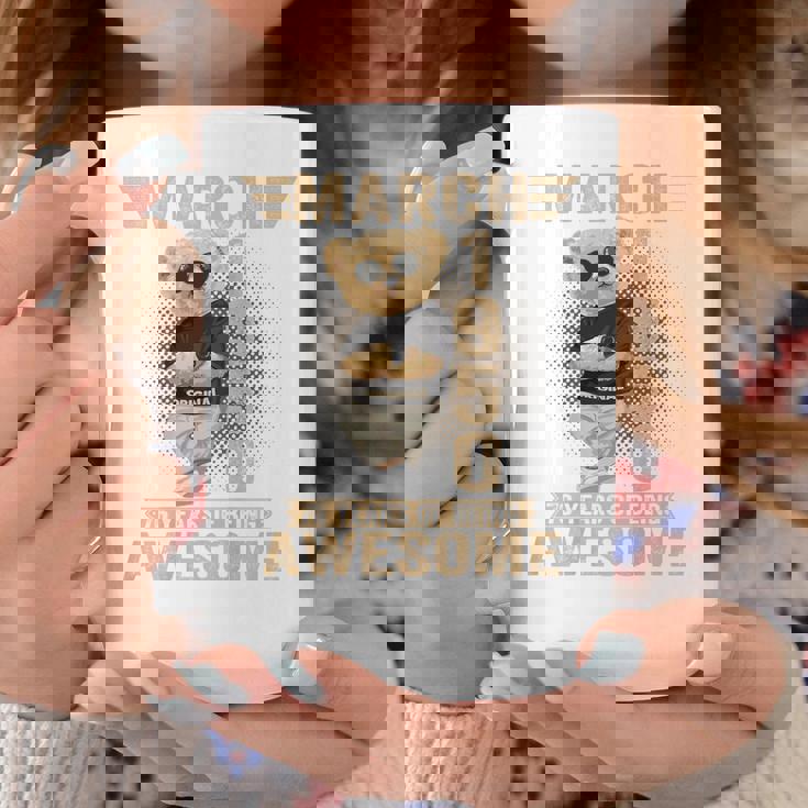 オンバック 3月76日 誕生日 男性 女性 1950年 テディベア コーヒーマグ 面白い贈り物