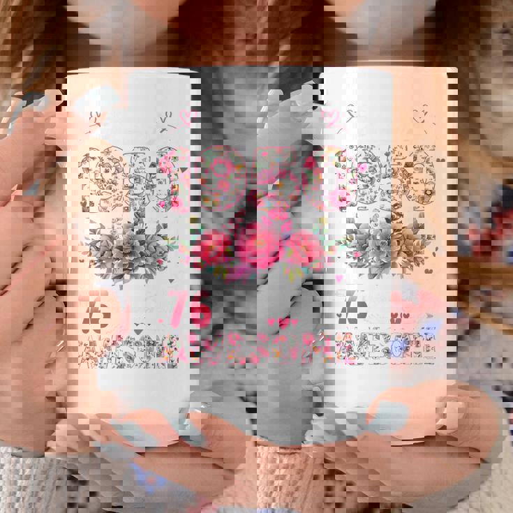 オンバック 76歳 1950年3月 花柄 76歳の誕生日 コーヒーマグ 面白い贈り物