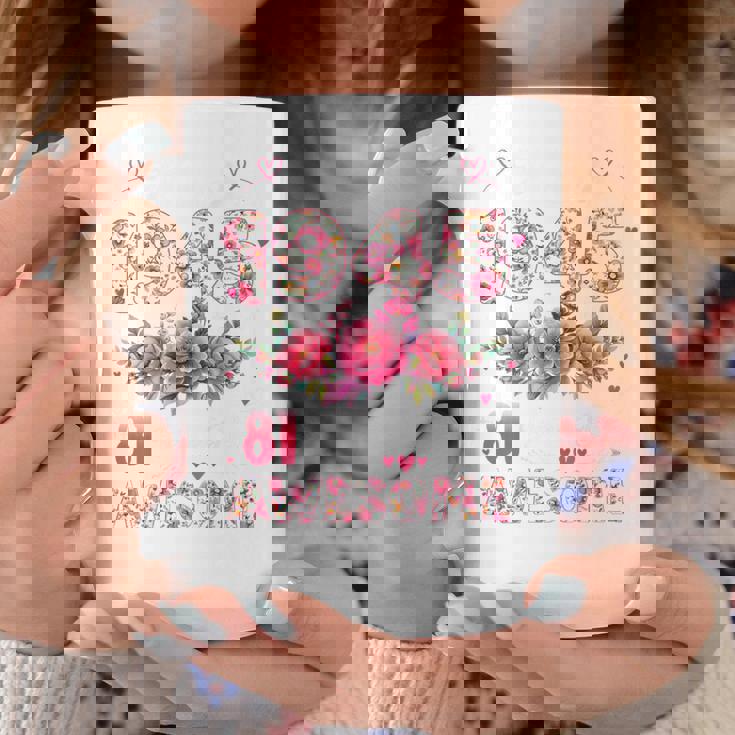 オンバック 81歳 1945年3月 花柄 81歳の誕生日 コーヒーマグ 面白い贈り物