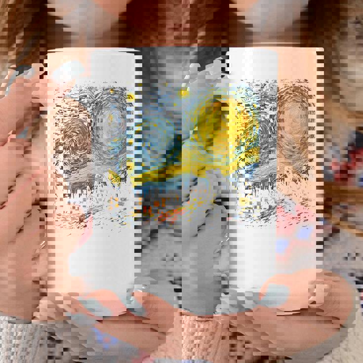 カエル 星月夜 面白い カエル ゴッホ 美的アート ミーム コーヒーマグ 面白い贈り物