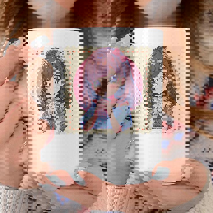 カワイイアニメ ちびガール バブルティー ボバミルク オタク コーヒーマグ 面白い贈り物