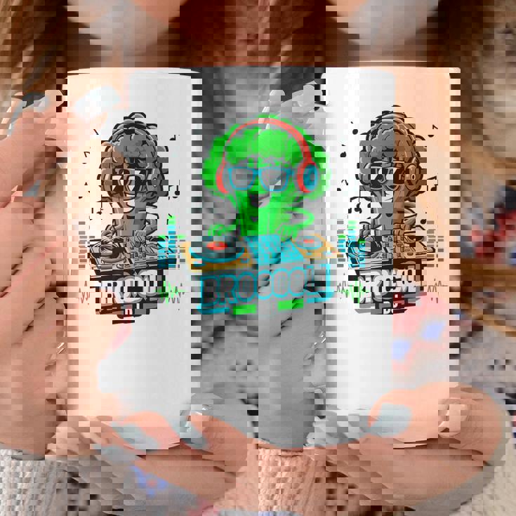 クールなブロッコリーdjミュージックパーティーバイブ面白いデザイン。 コーヒーマグ 面白い贈り物