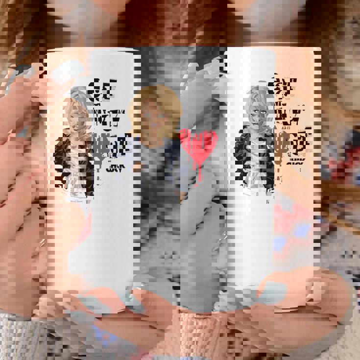 チャッキー・ティファニー・イート・ユア・ハート・アウト・バレンタイン 長袖tシャツ コーヒーマグ 面白い贈り物