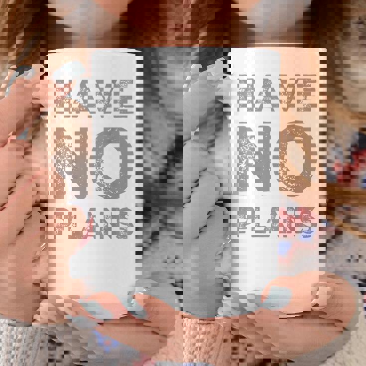 バックプリント テキスト For People Quotes Have No Plans コーヒーマグ 面白い贈り物