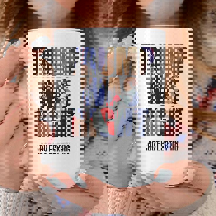 トランプはすべてについて正しかった-トランプ・キス・フラッグ コーヒーマグ 面白い贈り物