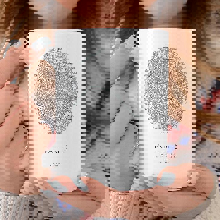 パリ フランス コーディネート 地図 故郷 コーヒーマグ 面白い贈り物