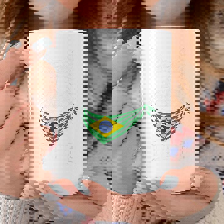 ビンテージ ブラジルの旗 面白い ブラジル 猫 サングラス コーヒーマグ 面白い贈り物