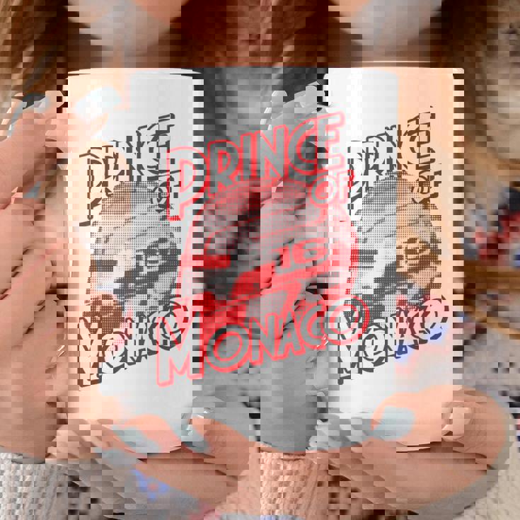 プリンス・オブ・モナコ 16 ミニマリスト レーシングの背景 コーヒーマグ 面白い贈り物