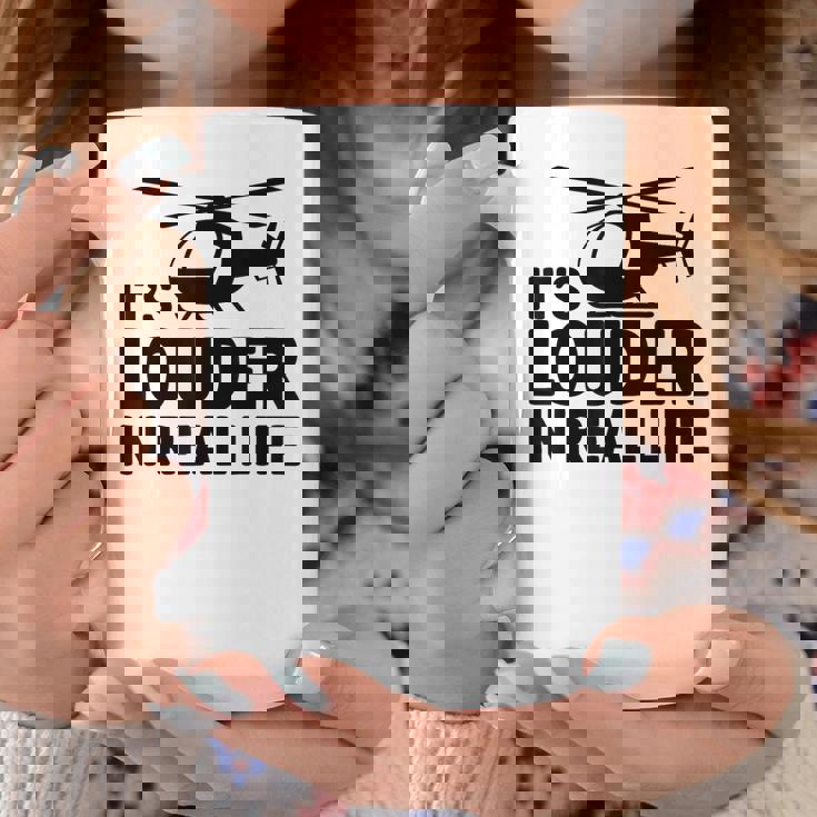 ヘリコプター 空中乗組員 実生活ではより大きな音色 コーヒーマグ 面白い贈り物